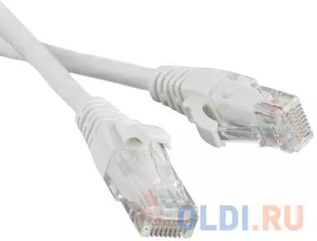 Патч-корд UTP 5E категории 0.3м Hyperline PC-LPM-UTP-RJ45-RJ45-C5e-0.3M-LSZH-WH белый