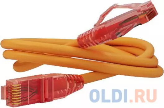 Патч-корд UTP 5е категории 0.5м Hyperline PC-LPM-UTP-RJ45-RJ45-C5e-0.5M-LSZH-OR оранжевый