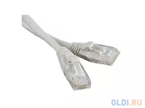 Патч-корд UTP 6 категории 0.5м Hyperline PC-LPM-UTP-RJ45-RJ45-C6-0.5M-LSZH-GY серый