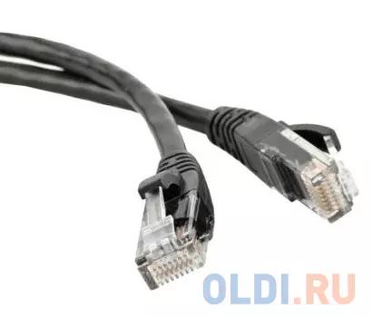 Патч-корд UTP 6 категории 3м Hyperline PC-LPM-UTP-RJ45-RJ45-C6-3M-LSZH-BK черный