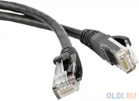 Патч-корд UTP 6 категории 5м Hyperline PC-LPM-UTP-RJ45-RJ45-C6-5M-LSZH-BK черный
