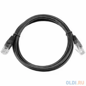 Патч-корд UTP Cablexpert PP12-3M/BK кат.5e, 3м, литой, многожильный (черный)