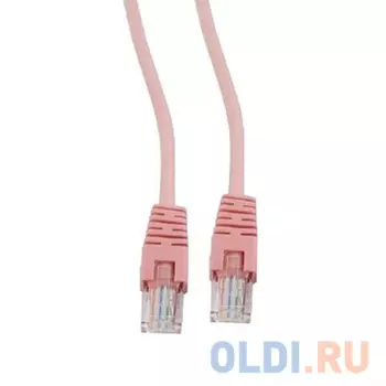 Патч-корд UTP Cablexpert PP12-3M/RO кат.5e, 3м, литой, многожильный (розовый)