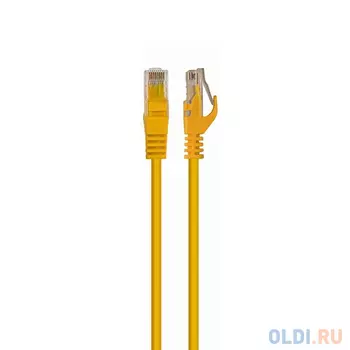 Патч-корд UTP Cablexpert PP6U-0.5M/Y кат.6, 0.5м, литой, многожильный (жёлтый)