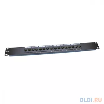 Патч-панель Hyperline PP3-19-16-8P8C-C5E-110D 19" 1U 16 портов RJ-45 категория 5e Dual IDC ROHS черн