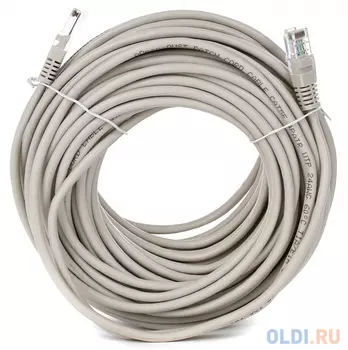 Патчкорд литой Aopen/Qust UTP кат.5е 30м серый 