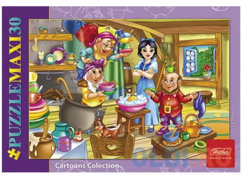 Пазл MAXI, 30 элементов, А4, "Белоснежка", 210х290 мм, 30ПЗ4 12734, U164013