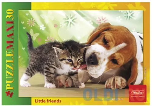 Пазл MAXI, 30 элементов, А4, "Забавные малыши", 210х290 мм, 30ПЗ4 08581, U164044