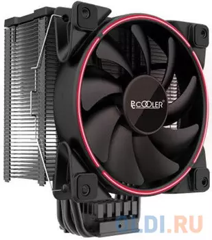 PCCooler GI-X6R V2 Кулер S775/115X/20XX/AM2/AM3/AM4 TDP 160W, вент-р 120мм с PWM, Red LED FAN, 5 тепловых трубок 6мм, 1000-1800RPM, 26.5dBa)