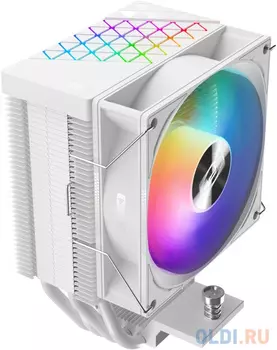 Кулер для процессора/ PCCooler R400 ARGB WH (180W, 4-pin PWM, 133mm, Al/Cu, 4x6mm, ARGB, 1x92mm, 40.94CFM, 30dBA, 2200RPM, S: 1851/1700/1200/115X, AM5