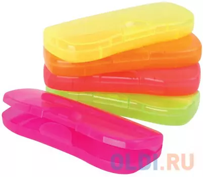 Пенал-футляр СТАММ пластиковый, цвет ассорти, ПН61