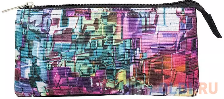 Пенал-косметичка, 3 отд., 2 молнии, без наполнения, размер 21х11 см