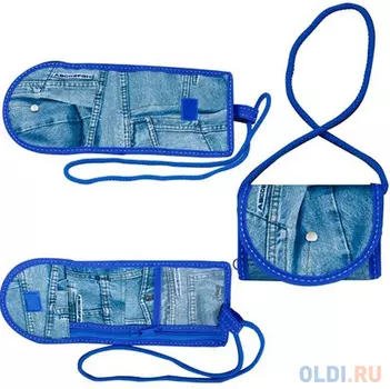 Пенал на одно отделение Action! ДЖИНС с отделением для ключей К-1/1