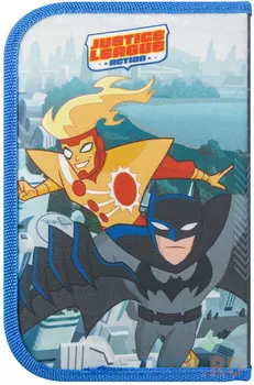 Пенал на одной молнии ACTION! DC COMICS. без наполнения, мат. лам,. 200х130 мм.,1 диз
