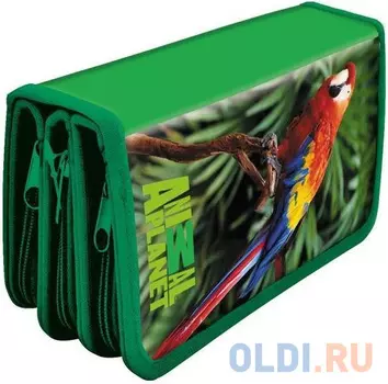 Пенал на трех молниях Action! ANIMAL PLANET AP-PC03-03