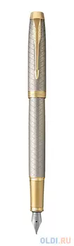 Перьевая ручка Parker IM Premium F323 Grey GT синий 0.8 мм перо F 1931684
