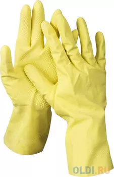 Перчатки DEXX 11201-L латексные х/б напыление рифлёные l