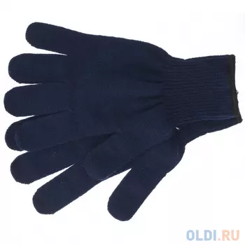 Перчатки СИБРТЕХ 68655 трикотажные акрил : синий оверлок россия