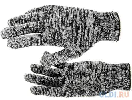 Перчатки трикотажные, меланж, 10 класс // Россия