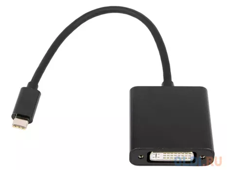Переходник USB Cablexpert A-CM-DVIF-01, USB Type-C/DVI, 15см, пакет