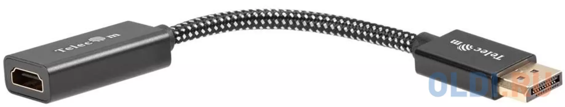 Переходник HDMI DisplayPort 0.15м TELECOM TA660 круглый черный