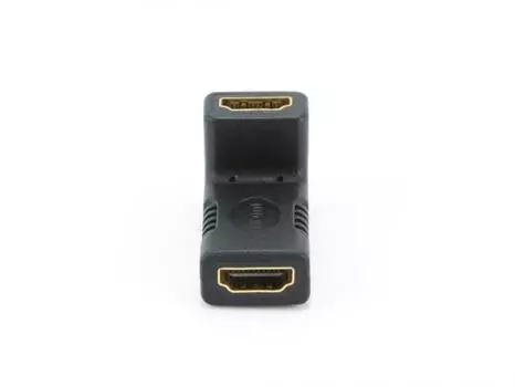 Переходник HDMI(f)-HDMI(f) угловой золотые разъемы Gembird A-HDMI-FFL