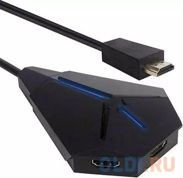 Переходник HDMI Green Connection GL-vSW301 круглый черный