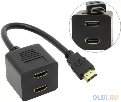 Переходник HDMI (M)-2xHDMI (F) Espada EHDMIM2xHDMIF25
