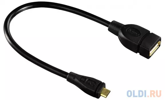 Переходник microUSB HAMA H-78426 круглый