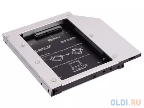 Адаптер HDD в отсек оптического привода ноутбука ORICO L127SS-SV 2.5" SATA1 черный