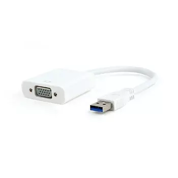 Переходник USB 3.0 - VGA Cablexpert AB-U3M-VGAF-01-W белый