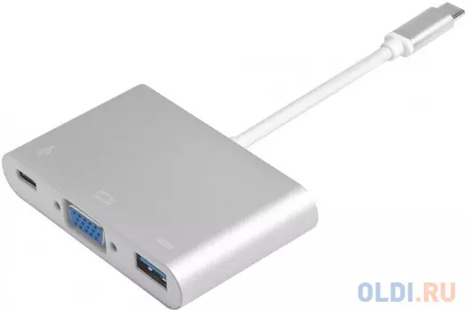 Переходник VGA Green Connection GCR-AP25 круглый серебристый