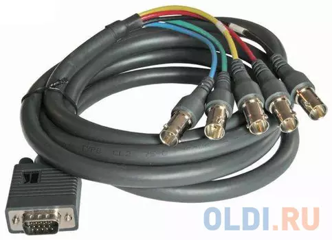 Переходник VGA Kramer 92-1105025 круглый черный 7.6м