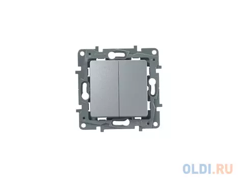 Переключатель Legrand ETIKA 2-клавишный 10АХ 672412
