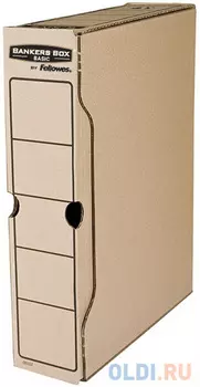 Переносной архивный короб Bankers Box "Basic" 80x260x312, гофрокартон, шт