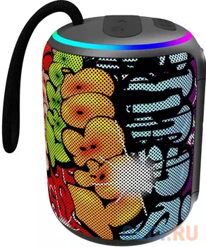 Perfeo Bluetooth-колонка "CASK" 6W, MP3 USB-TF, AUX, FM, HANDS FREE, TWS граффити [PF_D0345]