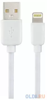 PERFEO Кабель для iPhone, USB - 8 PIN (Lightning), белый, длина 1 м., бокс (I4604)