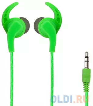 Perfeo наушники внутриканальные BULLS зеленые тканевый провод