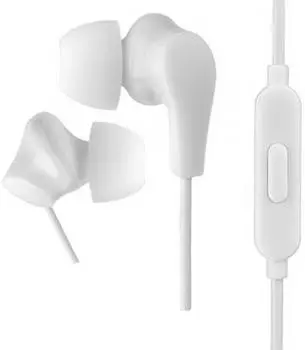Perfeo наушники внутриканальные c микрофоном ALPHA белые Проводные / Внутриканальные с микрофоном / 20 - 20000 Гц / 103 дБ / miniJack 3.5 мм