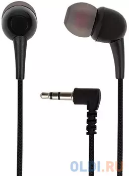 Perfeo наушники внутриканальные GRID черные силиконовый провод [PF_A4947 ]