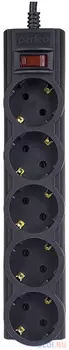 Perfeo Сетевой фильтр "POWERX", PF_A4716 (3,0м, 5 розеток, черный)