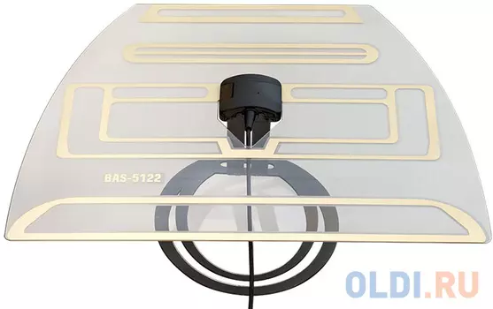 Perfeo ТВ антенна "KITE", активная, встр. усилитель, питание от ресивера 5V, DVB-T2 [PF_A4210]