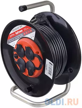 Perfeo удлинитель на катушке без заземления "RU POWER",PF_B4681 (50м 4гн с т/з 16А ПВС 3х1,5 IP44 (РБК16))