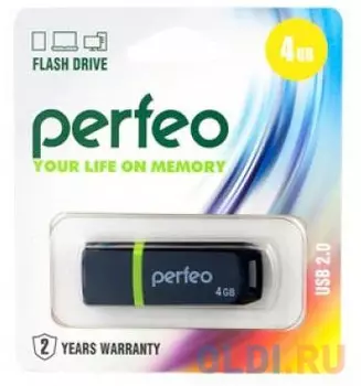 Perfeo USB Drive 4GB C11 Black PF-C11B004