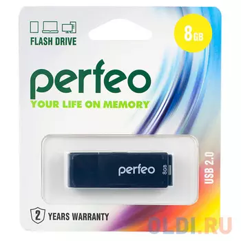 Perfeo USB Drive 8GB C04 Black PF-C04B008