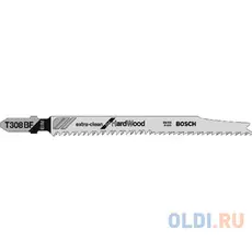 Пилка для лобзика BOSCH T308BF (2.608.636.568) тв.дерево, 117мм, шаг 2.2XC, HCS, 3шт