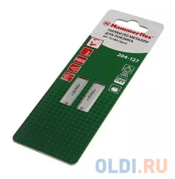 Пилка для лобзика Hammer Flex 204-127 JG MT T218A тонкий металл, 50мм, шаг 1.2, HSS, 2шт.
