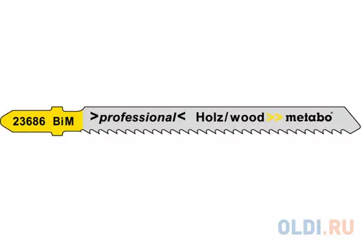 Пилка Metabo T101BRF 75х2.5мм BIM 5шт 623686000
