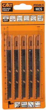 Пилки для лобзика CMT JT234X-5 дерево/тонкий комплект из 5шт