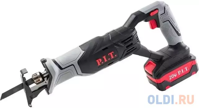 PIT PSA20H-115A/1 (20В,0-2700ход/м,БЗП,пропил115мм, ход 22мм,1АКБLi-ion 2Ач ЗУ кор)